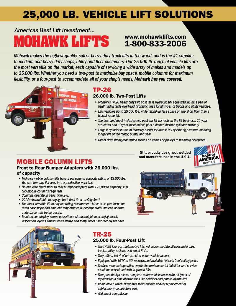 25,000 lb. Vehicle Lift Solutions (online only)