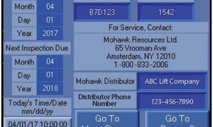 Maintenance Screen Example Maintenance Screen Example
