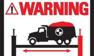 4 POST WARNING LABEL 4 POST WARNING LABEL