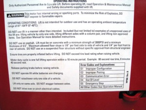 Competitor Warning Label