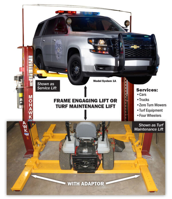 Turf Maintenance Equipment & Auto Service Lift